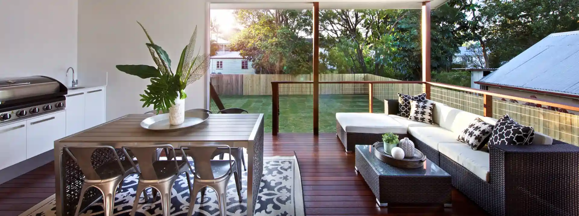 Entertainment area which was added as part of the Enoggera Brisbane  Renovation